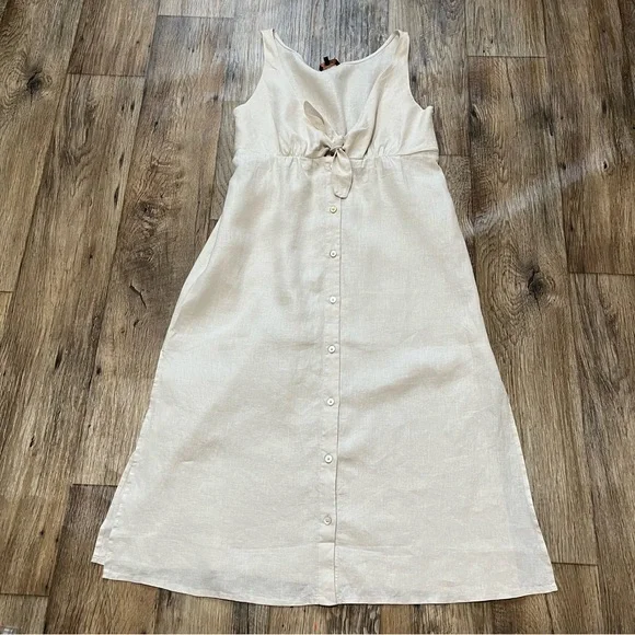 Quince Cream Sleeveless Dress - Picture 3 of 11